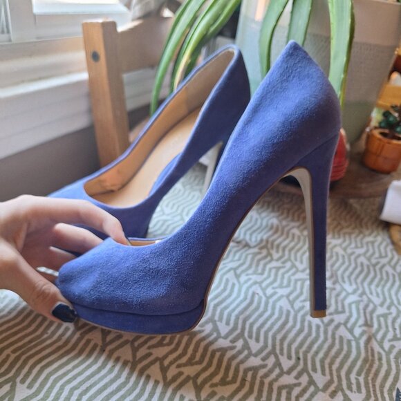 Platform Peep Toe Pumps - Picture 4 of 10